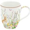Easy Life Tazza mug colazione pasquale in porcellana con manico Happy Easter 350 ml