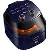 Sirge E-FRY Serie XXL 7 Litri, Friggitrice ad aria salutare, compatta, senza olio e con cottura veloce 1500W, cottura uniforme e croccante