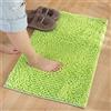 Reyox Tappetino da Bagno in Microfibra Ciniglia Lavabile in Lavatrice, Tappeto Bagno Assorbente Antiscivolo Mela Verde 50 x 80 cm