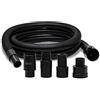 FixedByU Tubo di prolunga robusto con filettatura sinistra per Einhell aspirapolvere a secco umido TC-VC 1930, TC-VC 1930 SA, 3 metri di portata aggiuntiva, nero