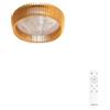 CREATE / WIND CRAFT/Ventilatore da soffitto con luce bianco e legno chiaro con telecomando / 20W, Pale orientabili, Ø58 cm, 3 temperature di luce, funzione estate-inverno