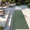TT Home Tappeto Per Esterni Tappeto Cucina Balcone Terrazza Design Moderno Monocolore, Colore:Verde, Dimensione:80x250 cm