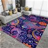 PEIHUODAN Tappeti Bohemia Mandala, Flanella Tappeti per Soggiorno Camera da Letto Divano Cucina Bagno Ingresso Zerbino Tappetini Antiscivolo, Tappeto da Corridoio Runner Carpet, 100x200 cm, Color 2