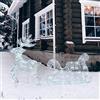 Lotti Moments of Light Renna Galoppante con Slitta 3D Decorazione Natalizia Luminosa 85cm Bianco Freddo Interno esterno 350led Luce Fissa Alimentazione Corrente