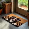 Brubaker Zerbino per Esterni e Interni - Cane con Occhiali da Sole - 45 x 75 cm - Tappeto in 100% Fibra di Cocco, Antisporco e Antisdrucciolo - Impermeabile - Ideale per Porta d'Ingresso - Marrone