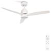 CREATE/ WINDSTYLANCE NATURAL WOOD S/Ventilatore da soffitto con luce bianco con telecomando / 40W, Silenzioso, Ø112 cm, 6 velocità, temporizzatore, funzione estate-inverno, doppia altezza