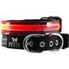 PETTY Collare Biothane LED S Rosso