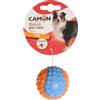 Camon Gioco per Cani Pallina da Baseball Bicolore in TPR con Squeaker 5 4cm