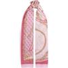 GUESS Sciarpa Donna, Logo Rosa, Poliestere, 90 x 180 cm