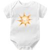 Love Art Lux Tutina per neonato e ragazzo, idea regalo per la mamma, tutina in cotone biologico, essenziale per neonati, certificato GOTS, bianco, 3-6 Months