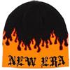 New Era Kulich Knit Thin Flame Skull Knit - Arancione taglia unica (56-59 cm), Colore: arancione., Taglia unica