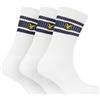Lyle & Scott Lyle and Scott - Calzini sportivi da uomo, confezione da tre pezzi, in cotone, bianco, Taglia unica