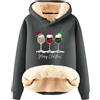 Generico Felpa Oversize con Cappuccio,Hoodie Gigante Morbida,Calda e Confortevole,Felpa con Cappuccio Adatta per Adulti,Uomini,Donne, Adolescenti,Felpa Donna Maglione Natalizio,idee regalo natale particolari