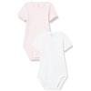 Chicco Set 2 Body Aperto Spalla a Manica Corta, neonata