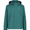 CMP Uomo Hoodie Button Rain giacca, lichen, L