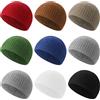 Funtery 9 Pezzi Knit Kufi Cappelli per Uomo Musulmano Casco Liner Skull Caps per Uomo Donna Traspirante Ramadan Crochet Beanie, Colori Tradizionali, Medium