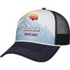 Stetson Alpine Sunset Trucker Cappellino da baseball, cappellino da baseball da donna/uomo, con visiera primavera-estate, autunno, inverno, primavera, estate, autunno e autunno, Blu scuro, Taglia