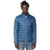 Koroshi Giacca imbottita con collo alto e chiusura frontale con zip da uomo, colore blu, blu, S