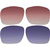 Wetnenss Lenti di ricambio per Oakley holbrook 9102/9244/9384 polarizzate spessore 1,2 mm prevenzione del sale resistente agli oli, Rosso gradiente, 56.2*43.8mm