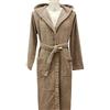 Borbonese Accappatoio Unisex con Cappuccio Art. Fine Op in Pura Spugna idrofila 380 gr al mq (Tortora, L)