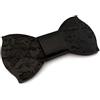 GIGETTO 1910 GIGETTO Papillon in legno fatto a mano, nero con nodo in ecopelle nero. Farfallino artigianale. Cinturino regolabile. Limited Edition PATTERN