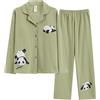 Chickwin Pigiama Donna Invernale in Cotone Comodo Morbido, Pigiamia Stampa Carina a Maniche Lunghe Due Pezzi, Set Pigiama da Donna con Bottoni (Camicia e Pantaloni)