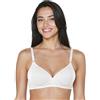 Bestform 5006238 Patterned Wireless Cotton Bra with Light Padding Reggiseno, Opaco, Bianco, 4 A (Taglia Produttore: 36A) Donna