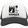 Atspauda Be Wild and Wander Wolf Howling at The Moon Graphic Unisex Traspirante Half Mesh Cap Cappello Baseball Cap Sport Active Nero, Nero , Taglia unica