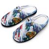Generic Pantofole da uomo per sci invernale, casual, calde, con suola in gomma, per interni ed esterni, Stile:, 9-10（42-43）