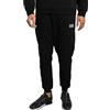 Emporio Armani EA7 Pantaloni da Uomo Jogger Core Identity in Cotone Felpato, 8NPP64 (IT, Testo, XXL, Regular, Regular, Nero)