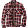 YOUCAI Uomo Camicia Casual a Quadri Plaid Shirt Vintage Giacca in Flanella A Quadri Camicia Imbottita da Lavoro Camicia Termica,Rosso2,L