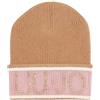 Liu Jo Berretto Beanie Logo Strass Cammello Taglia: Taglia Unica