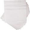 PEROFIL Fazzoletti uomo tessuto di puro cotone scatola 12 pezzi cm.45x45 articolo VPRT00277, P526 Bianco, Taglia unica