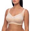 frugue Reggiseno Cotone Senza Ferretto Taglie Forti Contenitivo Donna Beige IT 9F (EU 110F)