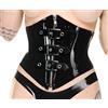 Palace Civet lattice gomma corsetto anteriore fibbia cinture posteriore con zip in vita aderente 0,8 mm - nero - S