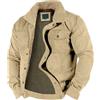Generico Cappotto Uomo Giacca Invernale Uomo Antivento Termico Giacca Moto Jacket Trekking Tattico Taglie Forti Giubbotto Camera Leggero Softshell Militare Abbigliamento 12#Cachi XL
