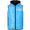 YUANOU Personalizzato con Cappuccio Gilet da Uomo Personalizzato Il Tuo Logo Autunno Inverno Fai da Te Piumino Gilet Senza Maniche Cerniera Gilet Team Abbigliamento Personalizzato color4,XL