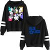 LKY STAR Felpa con Cappuccio Anime Blue Lock, Design Manga, Manica Lungacon Strisce Bianche per Uomo Donna