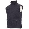 Generico Gilet Trapuntato Husky da Uomo, 7 Colori, con Tasche Multiple e Zip, Imbottito, Collo Alto in Velluto (IT, Testo, 3XL, Regular, Regular, Blu)