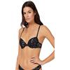 Emporio Armani Underwear Donna Padded Bra Reggiseno Push up Not Applicable, Nero - Nero, 36D