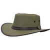 WALKER AND HAWKES - Cappello Stanley in Tela dell'Outback - Verde Oliva - S (57cm)