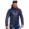 Borghese - Pelletteria Artigianale Pelletterie Borghese | Piumino in Pelle Uomo Blu | Giacca | Giubbotto | Vera Pelle | Made in Italy | A241 (48, Blu)