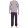 Hom - Pigiama Due Pezzi - Uomo Blu Navy Small