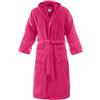 Bassetti extra accappatoio microspugna uomo donna da viaggio, FUCSIA, S