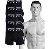 CR7 CRISTIANO RONALDO CR7 Basic Organic Trunk F2902 - Boxer da Uomo, Confezione da 5