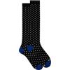 Gallo Calze lunghe donna cotone nero fantasia pois
