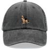 Cap Base Berretto da baseball con cane pastore tedesco, vintage, lavato, unisex, cappello da papà a basso profilo regolabile, rosa, Taglia unica