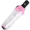 Tyenaza Trasparenti Ombrello, Ombrello Pieghevole e Portatile Ombrelli da Pioggia Trasparenti Ombrello da Donna Accessori per la Casa (Rosa)