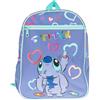 Maricart | Zaino da Asilo Nido o Scuola Elementare per Bambino o Bambina Zainetto Bimbo con Cerniera e Spallacci Imbottiti per Bambini - Stitch