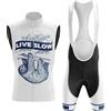 Mydawan Completo Ciclismo Uomo Abbigliamento Bici MTB Estivo,Tuta Ciclista Maglietta da Ciclo Senza Maniche Gilet e Salopette Pantaloncini con 19D Gel Imbottiti,Maglia Bicicletta Asciugatura Rapida(B9,M)